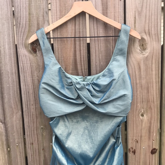 Maggy L Teal Green Cocktail Dress - Size 12 - Picture 4 of 5